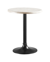 Tables à manger carrées modernes et minimalistes Osidi, grain de bois clair/bois massif noir, base en fonte, revêtement en poudre, restaurant, maison