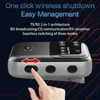 Émetteur-récepteur audio Bluetooth 6.0 sur mesure avec suppression du bruit (ENC) pour diffusion sans fil, système audio multiple et microphone, idéal pour les églises et les guides touristiques