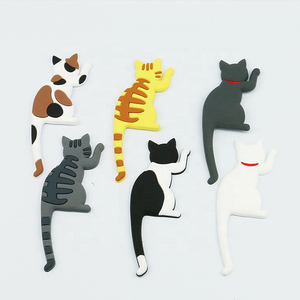 פשוט מקרר מגנטי וו מקרר PVC בעלי חיים חתול מגנט - Product Image 2