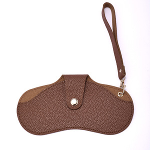 Pochette pour lunettes de soleil QIANLI en PU texture litchi 10x19, étui de protection portable, sac de rangement pour lunettes - Product Image 4