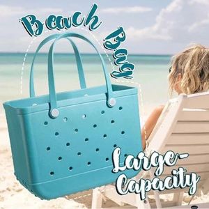 Fourre-tout <span class=keywords><strong>de</strong></span> plage panier en silicone avec sable sac <span class=keywords><strong>de</strong></span> voyage étanche sac à main sac <span class=keywords><strong>de</strong></span> rangement polyvalent pour bateau piscine sport salle <span class=keywords><strong>de</strong></span> sport - Product Image 1