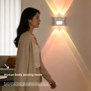 Lampada Notturna Intelligente con Sensore di Movimento, Luce Atmosferica RGB Sfumata, Ricaricabile, Lampada da Parete LED con Attrazione Magnetica - Product Image 5