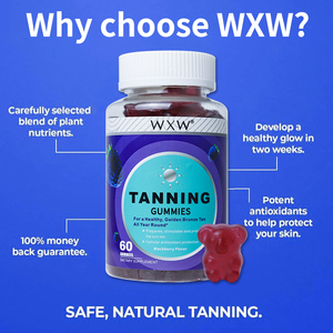 เยลลี่ฟอกหนังสำหรับผู้ใหญ่ที่มีคุณภาพสูงช่วยป้องกันผิวสีแทนธรรมชาติช่วยเพิ่มความเปล่งปลั่งไร้แสงแดดอาหารเสริมมังสวิรัติปลอดภัย - Product Image 5