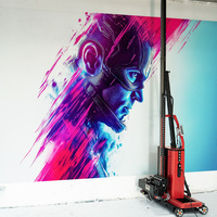 MK02 Robot de peinture 3D pour mur et sol Imprimante robotique multicolore pour les usines de fabrication de restaurants au détail Hôtels