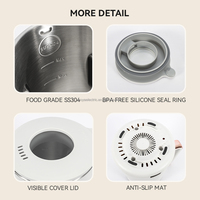 Mélangeurs de cuisine multifonctionnels à commande tactile Machines à lait de noix Machine à lait de soja électrique et mélangeur idéal pour divers laits