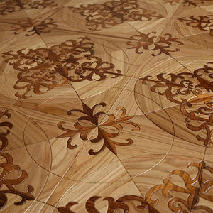 Pavimento in Legno con Design Artistico in Teak e Quercia, <span class=keywords><strong>Parquet</strong></span> Decorato a Motivi - Product Image 3