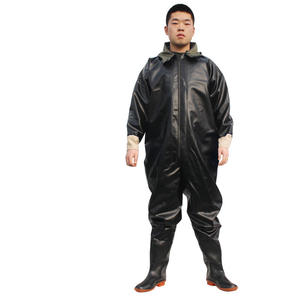 남자를위한 위장 부츠와 공장 직접 도매 녹색 전신 낚시 포수 - Product Image 4