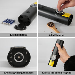 Macinapepe Automatico a Batteria, Macinino per Spezie Moderno, Set Elettrico per Sale e Pepe con Regolazione della Grana - Product Image 5