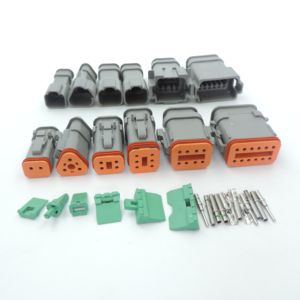 DT Soket Listrik 12 Pin, Konektor DT06-12S-E008, Perumahan Soket Harness Kawat Otomatis, DT04-12P-E008 12 Pin, Tahan Air Mobil - Product Image 1