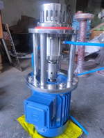 Agitateur Mélangeur Rotor-Stator avec Moteur et Boîte de Vitesses pour Mélange Liquide-Liquide et Liquide-Solide, Matériau SUS304, Traitement des Produits Chimiques