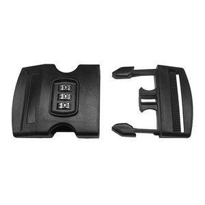 Bolsa de equipaje de color negro, cierre de seguridad con contraseña, hebilla de plástico segura, 50mm, venta al por mayor - Product Image 4