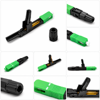 Adaptador de Fibra Óptica Monomodo Rápido ZAWEDA CT001 LC para Redes FTTH 4G