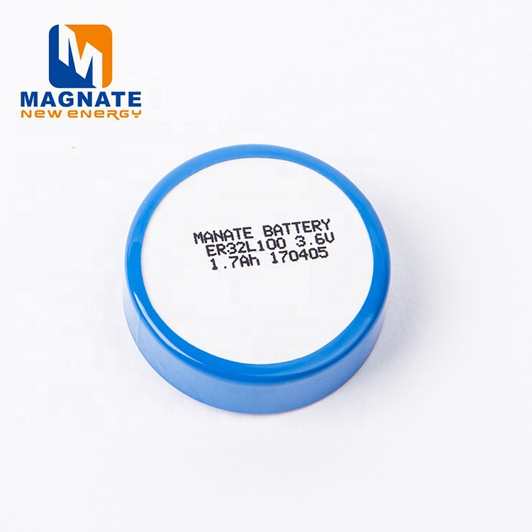 Bobbin Type 3.6V 1700mAh ER32L100 1/6D LiSOCL2 Battery Thionyl Chloride Lithium for Home Appliances Toys Consumer Electronics