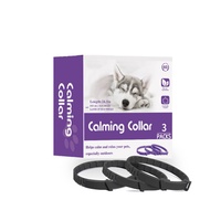 Collier apaisant pour chien, 3 packs, réglable, extensible, en plastique, imperméable, soulagement de l'anxiété, utilisation toute saison pour chiens et chats