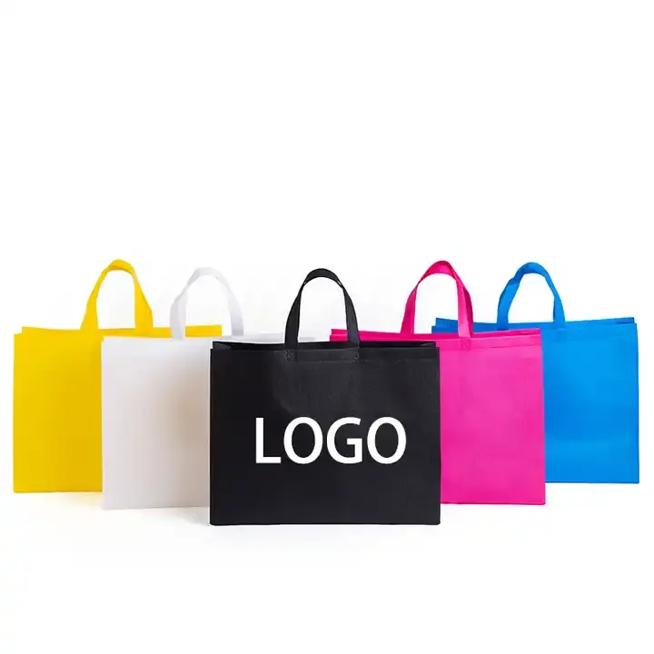 Eco amigável personalizado logotipo vestuário panos compras com saco não tecido não tecido reutilizável mercearia Tote lona sacos