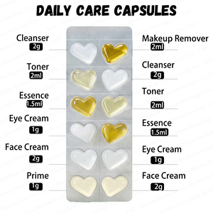 Capsules de soins de la peau portables, kit de lavage du visage et d'hydratation pour les voyages, utilisation unique, sachets de soins quotidiens pour femmes et hommes - Product Image 5