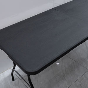 Table en grain de bois noir Pliante Table pliante de 6 pieds Table de restaurant pliante - Product Image 4