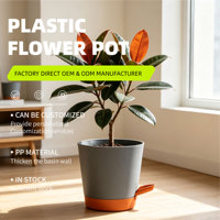 Pots de fleurs modernes intelligents à arrosage automatique, en plastique PP durable, avec trous de drainage, design minimaliste, capacité de 3,23 L, utilisation intérieure/extérieure