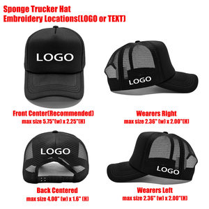 Gorra Trucker de 5 Paneles con Corona Alta, Espuma de Poliéster, Malla Trasera Sólida, con Logotipo Personalizado Bordado, para Regalos Promocionales - Product Image 4