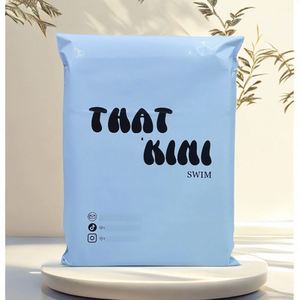 Custom Print Eco-Friendly Burgundy Logo Biodegradable <b>Waterproof</b> for Shipping Bag for Cosmetics - Product Image 4