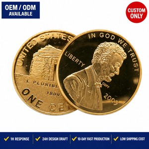 Fabricant de pièces de monnaie commémoratives personnalisées en métal, plaqué or antique, pièce souvenir OEM, émail souple, vente en gros - Product Image 1