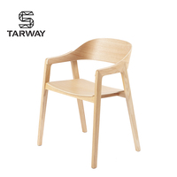 Chaise de salle à manger rembourrée nordique en cuir Pu, fauteuil de salle à manger en bois pour Restaurant d'hôtel, vente en gros, Offre Spéciale