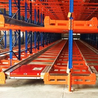 Étagère à navettes robuste en acier laminé à froid réglable pour le stockage en entrepôt et les systèmes d'inventaire industriels automatisés