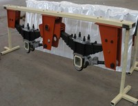 Pièces de suspension d'essieu de remorque de camion robuste 13T 16T Suspension de remorque de camion à ressort à lames américain