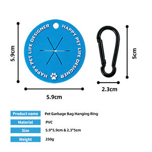 Dispensador de Bolsas para Excrementos de Perro, Reutilizable, Manos Libres, con Clip, de Silicona, con Logotipo Personalizado, para Paseos, Viajes y Actividades al Aire Libre - Product Image 2