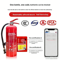 Nouvel Extincteur Écologique à Base d'Eau Certifié 3C Rouge Portable 3L/6L pour Voiture, Maison, Usine