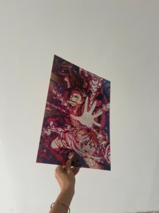 MEIXIANG 1000 Design Demon Killer Animation Affiche Murale en Plastique Lenticulaire 3D à Effet Dégradé - Product Image 1