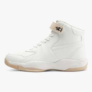 Baskets de basket-ball montantes personnalisées pour hommes Espadrilles souples à lacets Conception Velcro respirant Matériau supérieur en chanvre confortable - Product Image 3