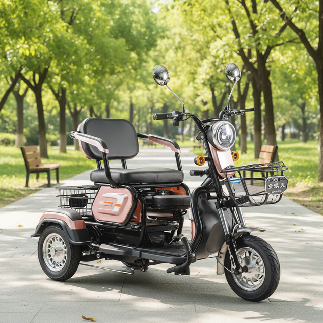 Hot Selling 600W Electric Trike Adults E-Scooter 3 Wheel 3 Seats Electric Scooter with Cargo Box Electric Tricycle for Adults