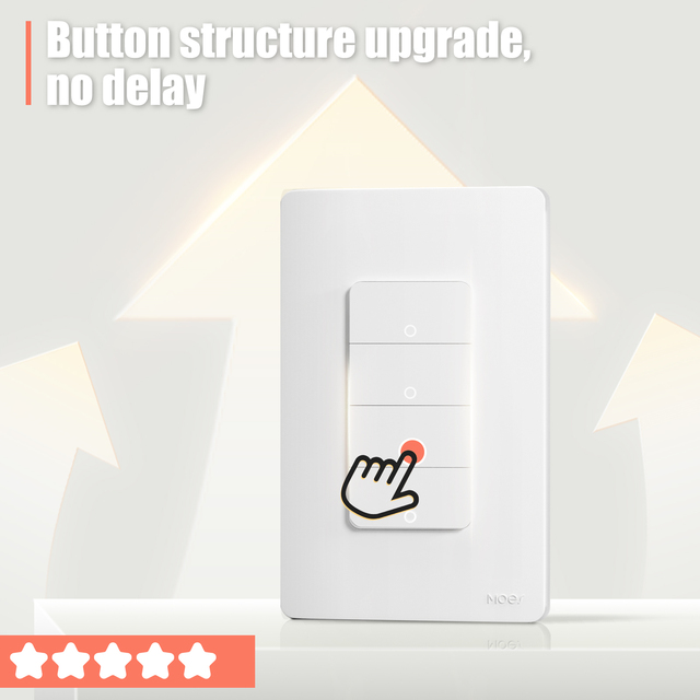Hot Sale US Wifi 1/2/3/4 Gang Push Button Switch Tuya Smart Wifi App Voice Remote Control Switch Smart Manual Panel