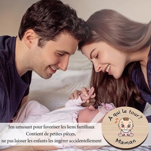 Moneta Decisiva in Legno, Regalo di Nascita per Nuovi Genitori, Donne in Gravidanza e Futuri Papà - Bestseller 4.6 Stelle - Product Image 3