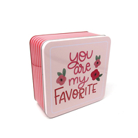 Boîte en métal rectangulaire noire personnalisée avec couvercle à charnière pour cigarettes/cadeaux/bonbons/menthes, organisateur de rangement domestique