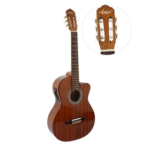 Guitarra clásica eléctrica Aiersi <span class=keywords><strong>de</strong></span> caoba con cutaway, precio económico, en <span class=keywords><strong>venta</strong></span>. - Product Image 1