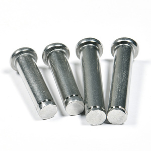 <span class=keywords><strong>Goupille</strong></span> <span class=keywords><strong>cylindrique</strong></span> à tête plate en acier inoxydable 304 en acier au carbone personnalisée - Product Image 3