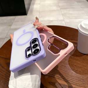 Étui de chargement sans fil TPU PC 3200 Srtong Megnetic Skin Feel Matte Phone Case pour <span class=keywords><strong>Samsung</strong></span> S24 S25 PLUS Ultra - Product Image 4