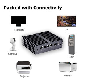 มินิพีซีตั้งโต๊ะ Q750G5 Qotom รุ่น Q750G5 I226-V 2.5G Lan มินิพีซี J4125, คอมพิวเตอร์ขนาดเล็กแบบไร้พัดลม 5 พอร์ตอีเธอร์เน็ต - Product Image 5