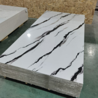 1.22*2.44M Papan UV PVC Lembaran Marmer Panel Dinding WPC untuk Dekorasi Interior