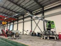 Grue de levage électrique hydraulique Mannick 1050 kg avec flèche de 10 m pour la manutention de ferraille, grue télescopique semi-pliable