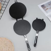 Plateau et moule à œufs roulés double face en acier inoxydable, antiadhésif et non toxique, pour la cuisson de cornets de crème glacée croustillants