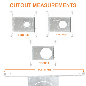 Diskon besar pelat cahaya Panel LED lampu tabung braket pemasangan 3 "4" 6 "braket panel untuk AS Kanada braket lampu Panel panas - Product Image 3