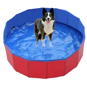 厂家热销户外浴缸便携式硬塑料狗猫游泳池可折叠狗宠物浴池