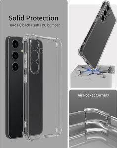 Meilleur vendeur en gros étui de téléphone pour Samsung pour <span class=keywords><strong>Galaxy</strong></span> A06 A16 A26 A36 A56 housse de protection en TPU rigide de luxe en cristal transparent - Product Image 4