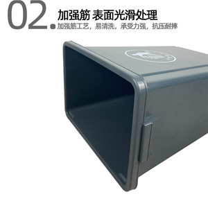 <b>Large</b> rectangular trash can, <b>large</b> capacity, lidless, suitable for home, commercial, hotel, kitchen, and catering use, 40L/60L. - Product Image 4