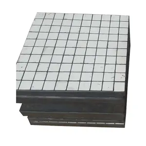 polyurethane chute liner hexagonal ceramic rubber pad wear resistant rubber liner