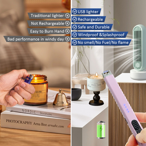 Encendedor Eléctrico Recargable a Prueba de Viento con Arco Eléctrico para Barbacoa, Regalos de Navidad, Regalos de Inauguración de Casa, Regalos de Cumpleaños, Ideal - Product Image 6