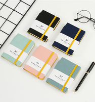 Bloc-notes a5 avec logo imprimé personnalisé en cuir, bloc-notes, cahier avec porte-stylo, bloc-notes, qualité supérieure, 2 pièces